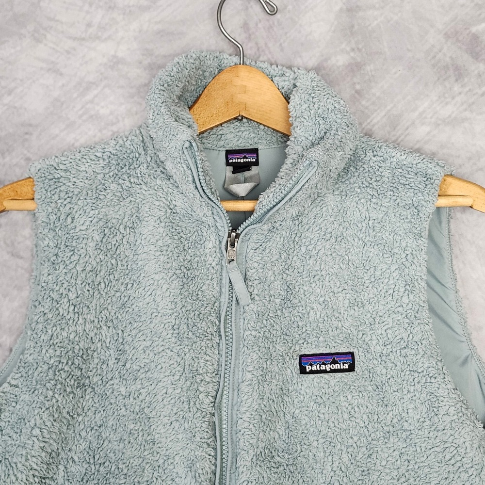 Patagonia Womens Los Gatos Fleece Vest M Medium Thermal Blue Full Zip 25217 FA24 - Picture 2 of 11